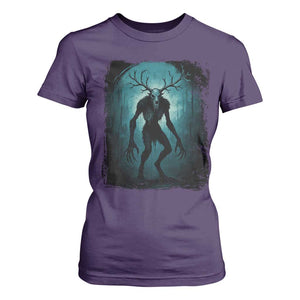 Wendigo Monster Skinwalker Mythical Cryptid Dark Forest T Shirt For Women TS11 Purple Print Your Wear