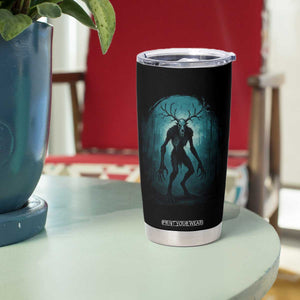 Wendigo Monster Skinwalker Mythical Cryptid Dark Forest Tumbler Cup TS11 Print Your Wear