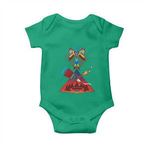 Native American Indigenous Heritage Peyote Water Bird Baby Onesie TS11 Irish Green Print Your Wear