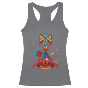 Native American Indigenous Heritage Peyote Water Bird Racerback Tank Top TS11 Charcoal Print Your Wear