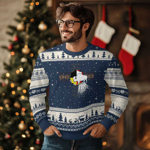 Native American White Buffalo Ugly Christmas Sweater Seven Sacred Grandfather Teachings TS11 Navy Beige Print Your Wear