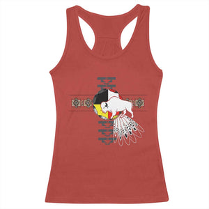 Native American White Buffalo Racerback Tank Top Seven Sacred Grandfather Teachings TS11 Red Print Your Wear