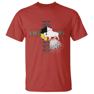 Native American White Buffalo T Shirt Seven Sacred Grandfather Teachings TS11 Red Print Your Wear