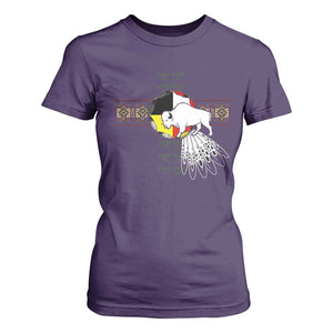 Native American White Buffalo T Shirt For Women Seven Sacred Grandfather Teachings TS11 Purple Print Your Wear