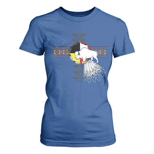 Native American White Buffalo T Shirt For Women Seven Sacred Grandfather Teachings TS11 Royal Blue Print Your Wear