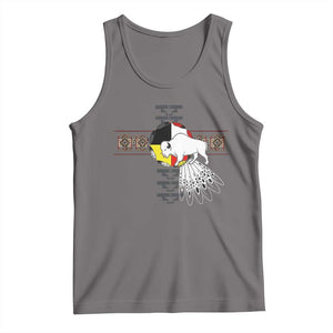 Native American White Buffalo Tank Top Seven Sacred Grandfather Teachings TS11 Deep Heather Print Your Wear