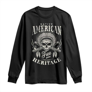 Native American Free Soul Ancient Heritage Long Sleeve Shirt Vintage Indian American Chief TS11 Black Print Your Wear