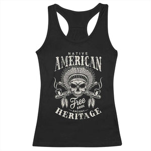 Native American Free Soul Ancient Heritage Racerback Tank Top Vintage Indian American Chief TS11 Black Print Your Wear