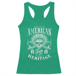 Native American Free Soul Ancient Heritage Racerback Tank Top Vintage Indian American Chief TS11 Irish Green Print Your Wear