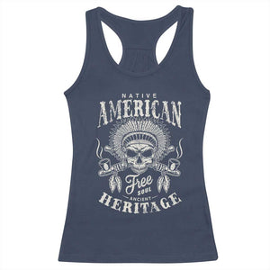 Native American Free Soul Ancient Heritage Racerback Tank Top Vintage Indian American Chief TS11 Navy Print Your Wear