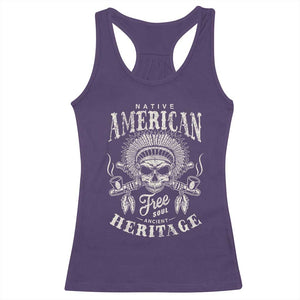Native American Free Soul Ancient Heritage Racerback Tank Top Vintage Indian American Chief TS11 Purple Print Your Wear