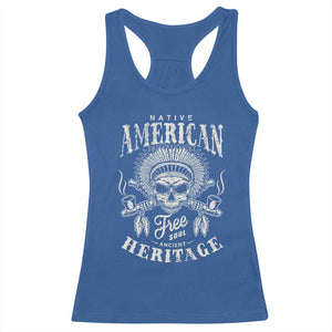 Native American Free Soul Ancient Heritage Racerback Tank Top Vintage Indian American Chief TS11 Royal Blue Print Your Wear