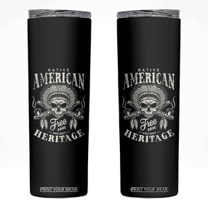 Native American Free Soul Ancient Heritage Skinny Tumbler Vintage Indian American Chief TS11 Black Print Your Wear