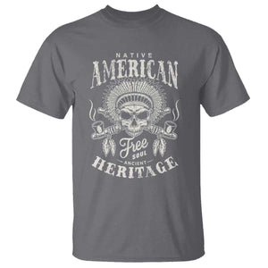 Native American Free Soul Ancient Heritage T Shirt Vintage Indian American Chief TS11 Charcoal Print Your Wear