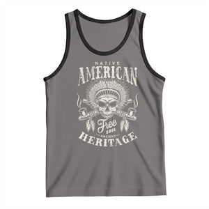 Native American Free Soul Ancient Heritage Tank Top Vintage Indian American Chief TS11 Deep Heather Black Print Your Wear