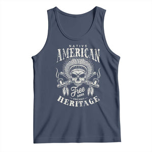 Native American Free Soul Ancient Heritage Tank Top Vintage Indian American Chief TS11 Navy Print Your Wear