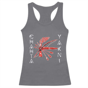 Chahta Yakni Tribe Racerback Tank Top Native American Indian Choctaw Nation Culture TS11 Charcoal Print Your Wear