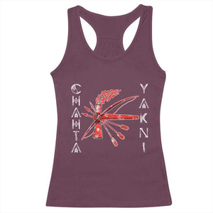 Chahta Yakni Tribe Racerback Tank Top Native American Indian Choctaw Nation Culture TS11 Maroon Print Your Wear