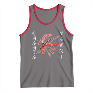 Chahta Yakni Tribe Tank Top Native American Indian Choctaw Nation Culture TS11 Deep Heather Red Print Your Wear