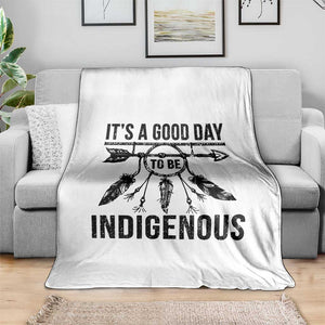 Native American Its A Good Day To Be Indigenous Throw Blanket Dreamcatcher Feathers TS11 Print Your Wear