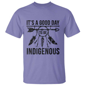 Native American Its A Good Day To Be Indigenous T Shirt Dreamcatcher Feathers TS11 Violet Print Your Wear