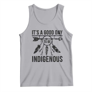 Native American Its A Good Day To Be Indigenous Tank Top Dreamcatcher Feathers TS11 Athletic Heather Print Your Wear