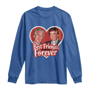 Funny Trump Best Friend Forever Long Sleeve Shirt Humor Political Coquette Lace Heart TS11 Royal Blue Print Your Wear