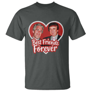 Funny Trump Best Friend Forever T Shirt Humor Political Coquette Lace Heart TS11 Dark Heather Print Your Wear