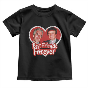 Funny Trump Best Friend Forever Toddler T Shirt Humor Political Coquette Lace Heart TS11 Black Print Your Wear