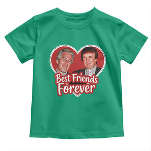 Funny Trump Best Friend Forever Toddler T Shirt Humor Political Coquette Lace Heart TS11 Irish Green Print Your Wear