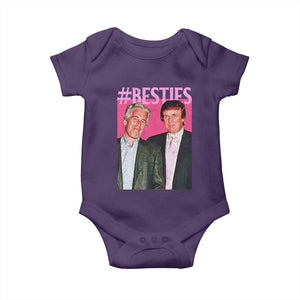 Funny Trump Bestie Baby Onesie Humor Political 2025 TS11 Purple Print Your Wear