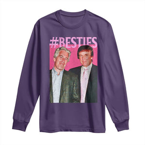 Funny Trump Bestie Long Sleeve Shirt Humor Political 2025 TS11 Purple Print Your Wear
