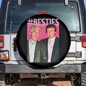 Funny Trump Bestie Spare Tire Cover Humor Political 2025 TS11 No hole Black Print Your Wear