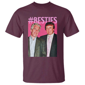 Funny Trump Bestie T Shirt Humor Political 2025 TS11 Maroon Print Your Wear