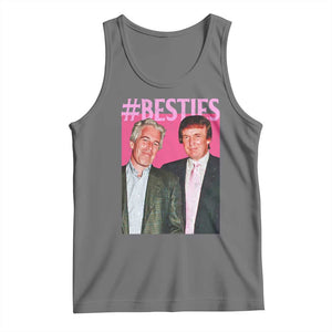 Funny Trump Bestie Tank Top Humor Political 2025 TS11 Black Heather Print Your Wear