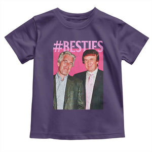 Funny Trump Bestie Toddler T Shirt Humor Political 2025 TS11 Purple Print Your Wear