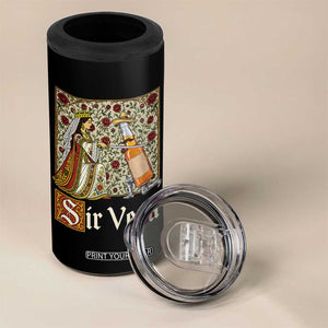 Sir Veza Beer Medieval Knight Pun Sombrero Cinco De Mayo 4 in 1 Can Cooler Tumbler