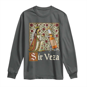 Sir Veza Beer Medieval Knight Pun Sombrero Cinco De Mayo Long Sleeve Shirt