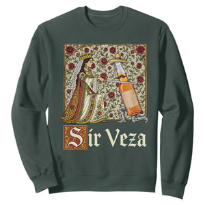 Sir Veza Beer Medieval Knight Pun Sombrero Cinco De Mayo Sweatshirt
