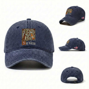 Sir Veza Beer Medieval Knight Pun Sombrero Cinco De Mayo Washed Cotton Baseball Cap