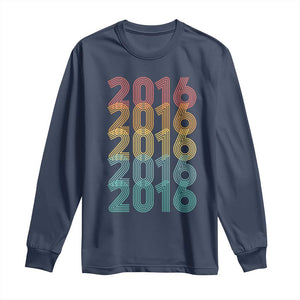 10th Birthday Long Sleeve Shirt Vintage 2016 Retro 10 Years Old Birthday
