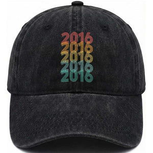 10th Birthday Washed Cotton Baseball Cap Vintage 2016 Retro 10 Years Old Birthday
