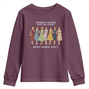 Womens Rights Vary By State Mens Rights Dont Feminist Youth Sweatshirt