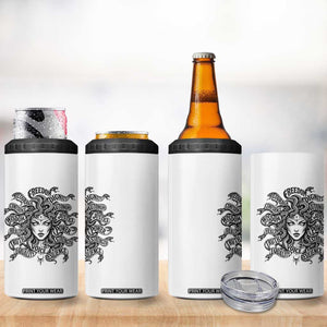 Feminist Medusa Power Snake Wisdom Equality Goth 4 in 1 Can Cooler Tumbler