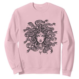 Feminist Medusa Power Snake Wisdom Equality Goth Sweatshirt