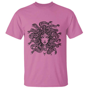 Feminist Medusa Power Snake Wisdom Equality Goth T Shirt