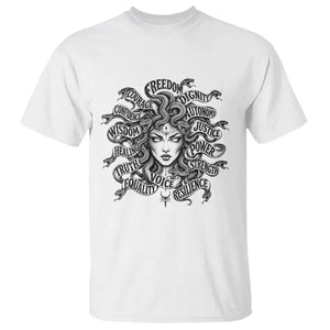 Feminist Medusa Power Snake Wisdom Equality Goth T Shirt