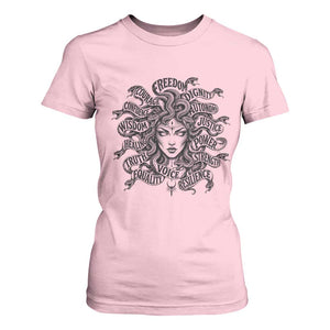 Feminist Medusa Power Snake Wisdom Equality Goth T Shirt For Women