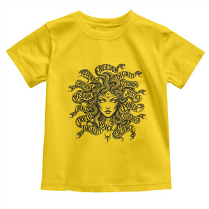 Feminist Medusa Power Snake Wisdom Equality Goth Toddler T Shirt