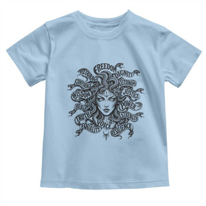 Feminist Medusa Power Snake Wisdom Equality Goth Toddler T Shirt